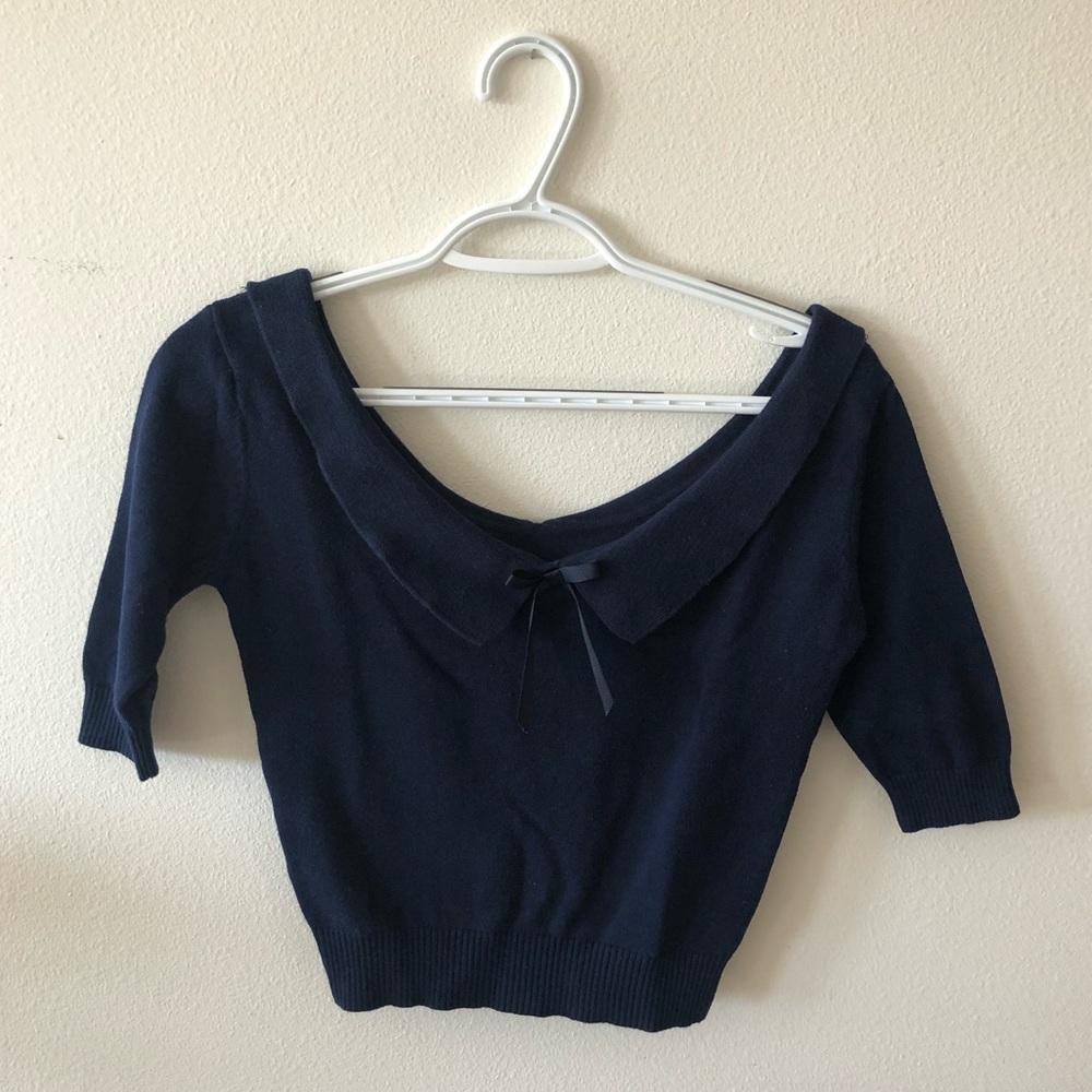 Navy Babette sweater by Collectif XS